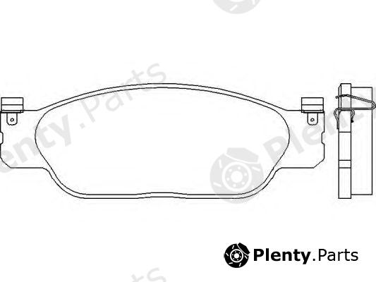  TEXTAR part 2342301 Brake Pad Set, disc brake