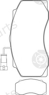  TEXTAR part 2907727005T3018 Brake Pad Set, disc brake