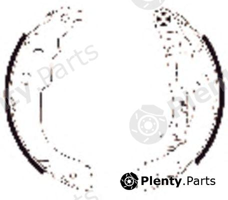  TEXTAR part 91067200 Brake Shoe Set