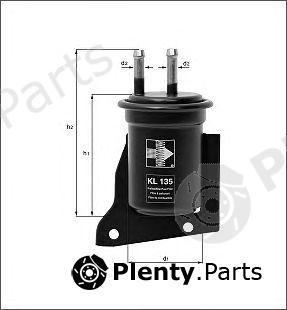  MAHLE ORIGINAL part KL135 Fuel filter