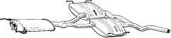  BOSAL part 289-209 (289209) Middle Silencer