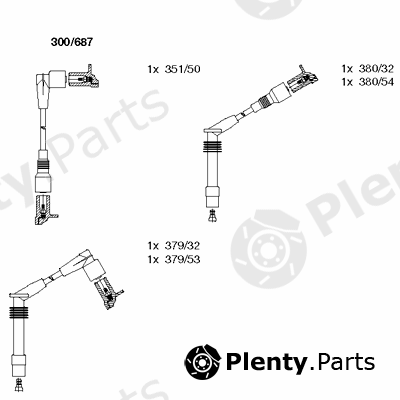  BREMI part 300/687 (300687) Ignition Cable Kit