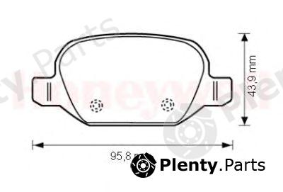  JURID part 573014J Brake Pad Set, disc brake