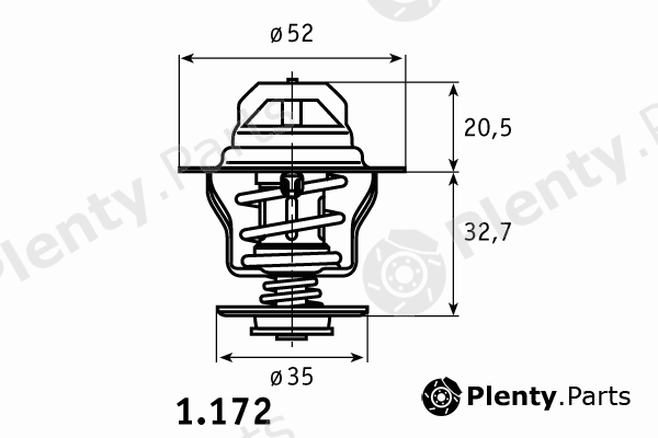  BEHR THERMOT-TRONIK part 1.172.88.350 (117288350) Thermostat, coolant