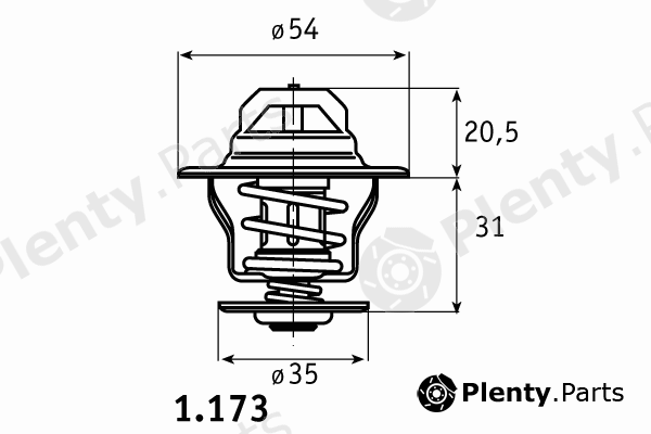  BEHR THERMOT-TRONIK part 1.173.87.300 (117387300) Thermostat, coolant