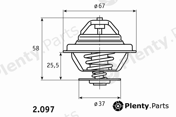  BEHR THERMOT-TRONIK part 2.097.80.312 (209780312) Thermostat, coolant