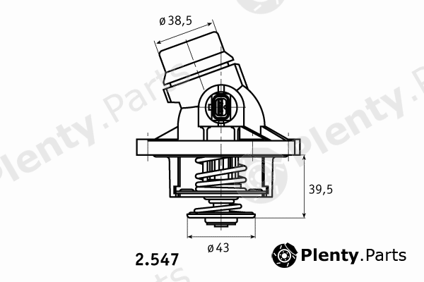  BEHR THERMOT-TRONIK part 2.547.01 (254701) Thermostat, coolant