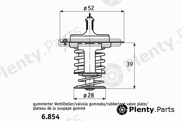  BEHR THERMOT-TRONIK part 6.854.82.399 (685482399) Thermostat, coolant