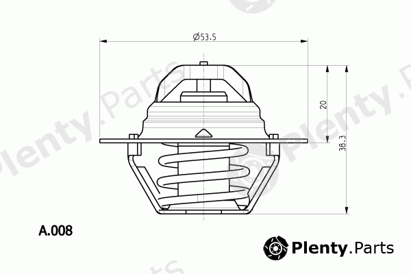  BEHR THERMOT-TRONIK part A.008.82 (A00882) Thermostat, coolant