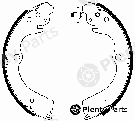  FERODO part FSB629 Brake Shoe Set