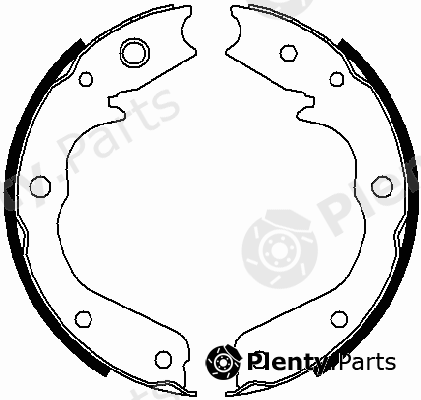  FERODO part FSB665 Brake Shoe Set, parking brake