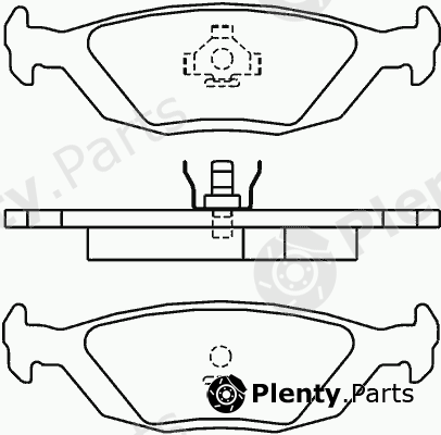  MINTEX part MDB1549 Brake Pad Set, disc brake