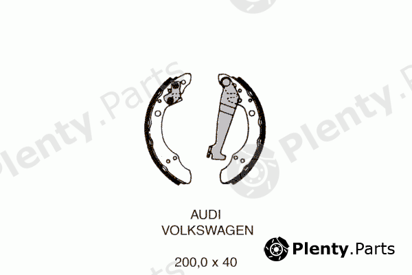  PEX part 6.010 (6010) Brake Shoe Set
