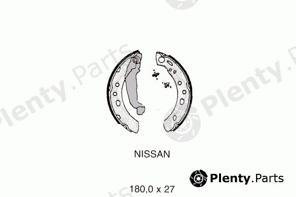  PEX part 6.182 (6182) Brake Shoe Set