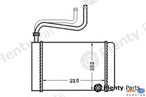  HELLA part 8FH351024-261 (8FH351024261) Heat Exchanger, interior heating