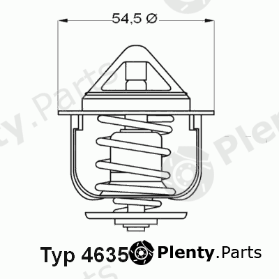  WAHLER part 4635.76 (463576) Thermostat, coolant