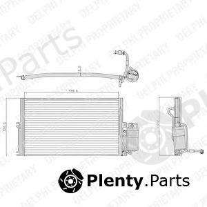  DELPHI part TSP0225107 Condenser, air conditioning