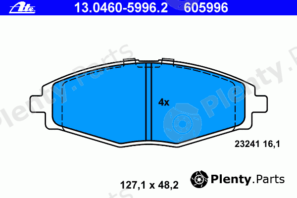  ATE part 13.0460-5996.2 (13046059962) Brake Pad Set, disc brake