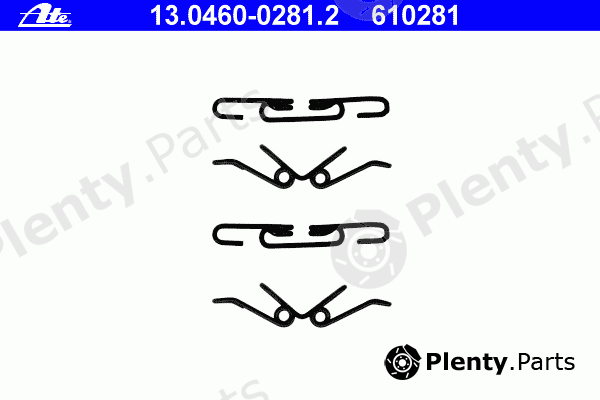  ATE part 13.0460-0281.2 (13046002812) Accessory Kit, disc brake pads