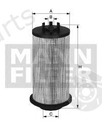  MANN-FILTER part PU966/1x (PU9661X) Fuel filter
