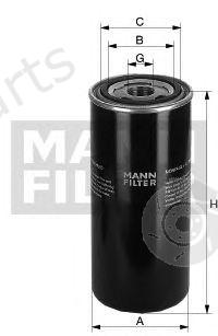  MANN-FILTER part WD950/2 (WD9502) Hydraulic Filter, automatic transmission; Filter, operating hydraulics