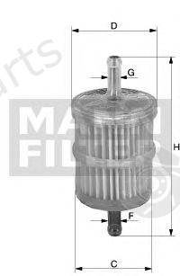  MANN-FILTER part WK32/7 (WK327) Air Filter, compressor intake