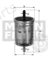  MANN-FILTER part WK55/1 (WK551) Fuel filter