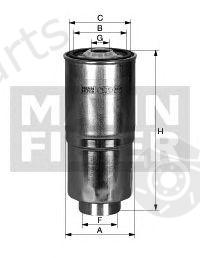  MANN-FILTER part WK845/2 (WK8452) Fuel filter