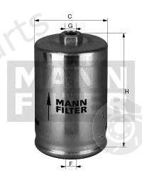  MANN-FILTER part WK725 Fuel filter