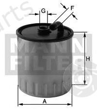  MANN-FILTER part WK822/1 (WK8221) Fuel filter