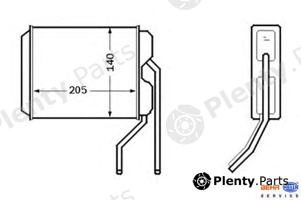  BEHR part 8FH351024-411 (8FH351024411) Heat Exchanger, interior heating