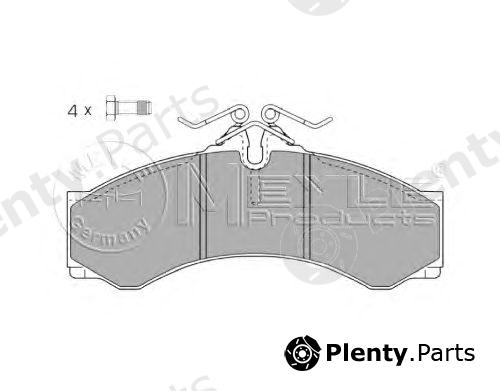  MEYLE part 0252907620 Brake Pad Set, disc brake