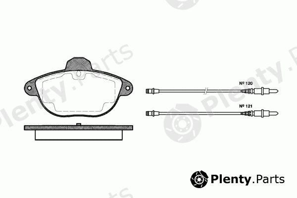  ROADHOUSE part 2608.04 (260804) Brake Pad Set, disc brake
