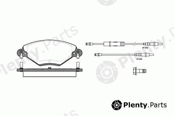  ROADHOUSE part 2828.04 (282804) Brake Pad Set, disc brake