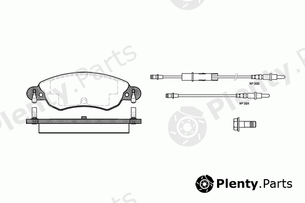  ROADHOUSE part 2829.04 (282904) Brake Pad Set, disc brake