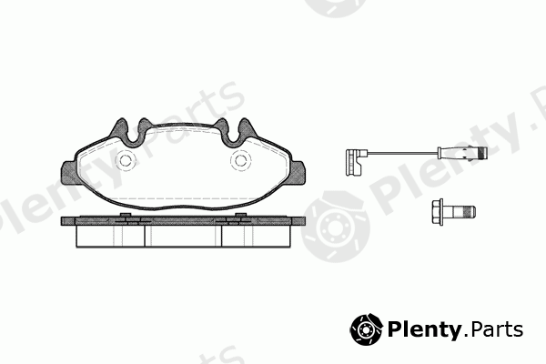  ROADHOUSE part 21109.02 (2110902) Brake Pad Set, disc brake