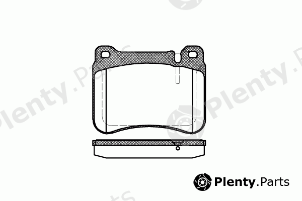  ROADHOUSE part 21193.00 (2119300) Brake Pad Set, disc brake