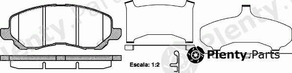 REMSA part 0804.31 (080431) Brake Pad Set, disc brake