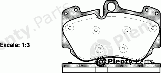  REMSA part 1140.10 (114010) Brake Pad Set, disc brake