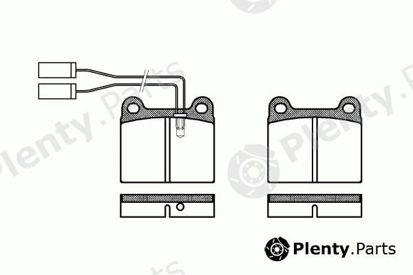  REMSA part 0006.01 (000601) Brake Pad Set, disc brake