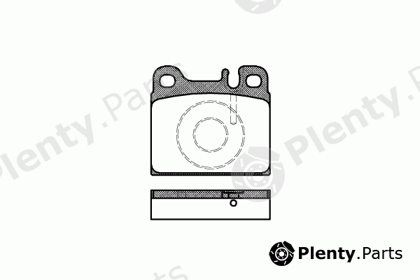  REMSA part 0006.88 (000688) Brake Pad Set, disc brake