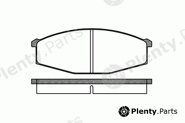  REMSA part 0129.00 (012900) Brake Pad Set, disc brake