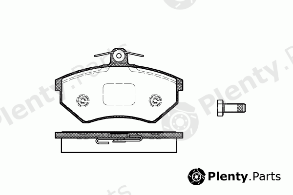  REMSA part 0134.40 (013440) Brake Pad Set, disc brake