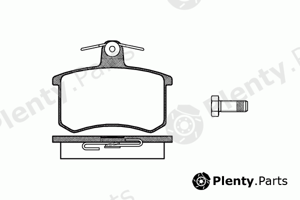  REMSA part 0135.00 (013500) Brake Pad Set, disc brake
