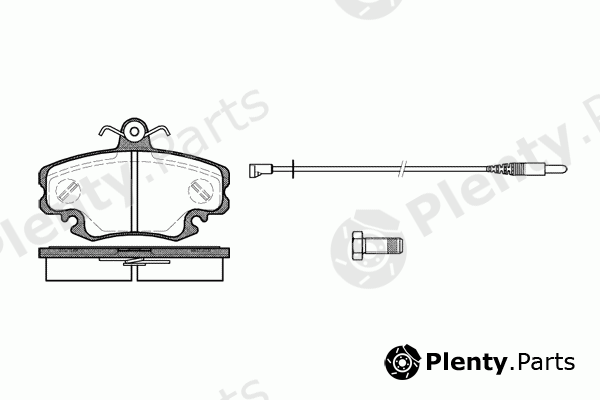  REMSA part 0141.30 (014130) Brake Pad Set, disc brake
