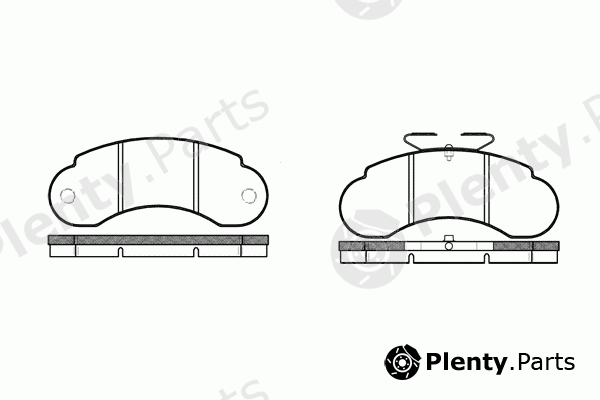  REMSA part 0142.10 (014210) Brake Pad Set, disc brake