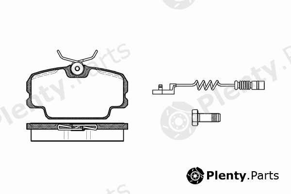  REMSA part 0145.02 (014502) Brake Pad Set, disc brake