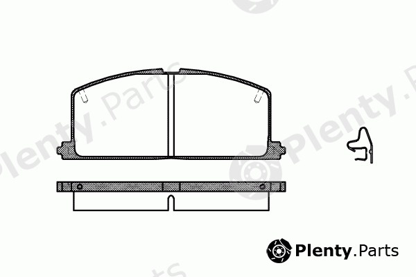  REMSA part 0167.04 (016704) Brake Pad Set, disc brake