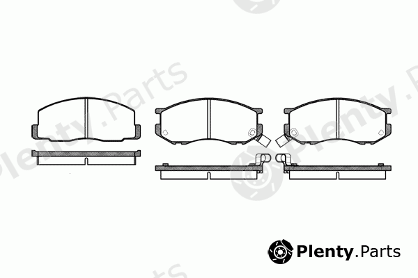  REMSA part 0187.02 (018702) Brake Pad Set, disc brake