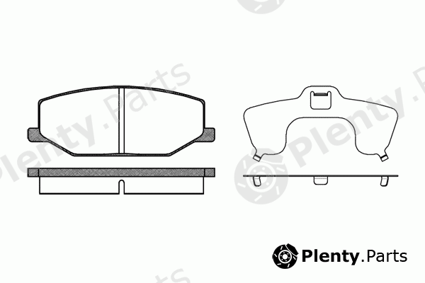  REMSA part 0190.10 (019010) Brake Pad Set, disc brake